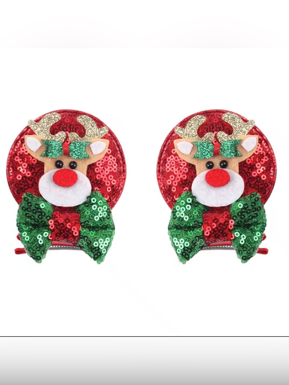 Reindeer Mickey Ears Clips
